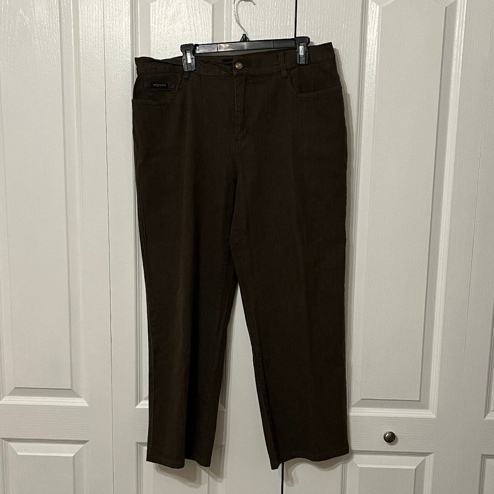 Simon Chang stretch jeans brown